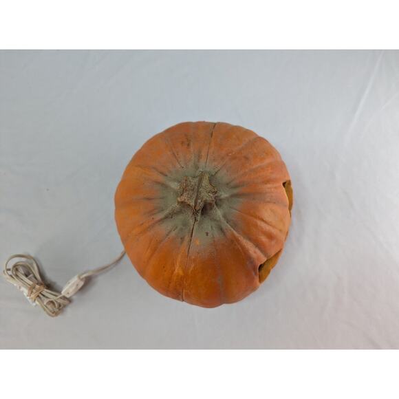1993 Trendmasters Halloween Foam Blow Mold Pumpkin Jack O Lantern 10" - Picture 9 of 12